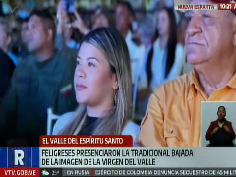 Devotos acompañaron la tradicional bajada de la imagen de la Virgen del Valle en Nueva Esparta