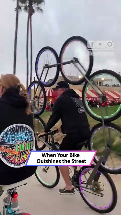 Epic Glow Bike Parade | Neon Lights Spectacle on Venice Beach Wheels ✨🚴