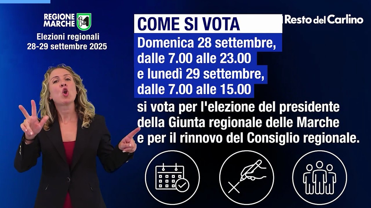 Video guida per le elezioni nelle Marche: come si vota