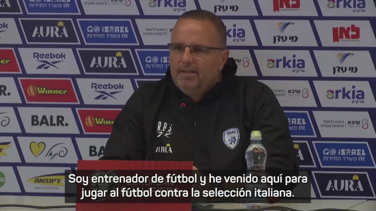 El seleccionador israelí se revuelve: "Somos un país moralmente increíble"