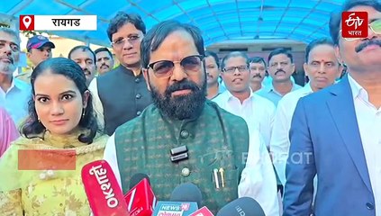 रायगडच्या मंत्र्यांची एकाच व्यासपीठावर हजेरी, अदिती तटकरे आणि भरत गोगावले यांनी साधला संवाद