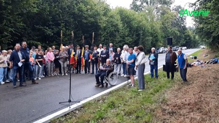 Hommage aux victimes de la première fusée V 2 à Gouvy
