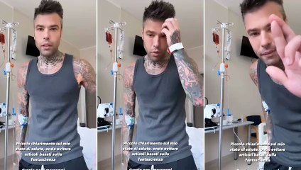 Fedez smentisce abuso di droga e alcol: «L'emorragia interna è dovuta all'operazione»