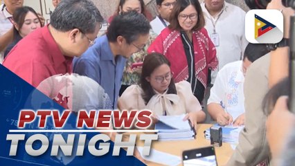 DPWH, COA chiefs file documents before Office of the Ombudsman regarding alleged anomalous flood control projs in Bulacan | via Bernard Ferrer