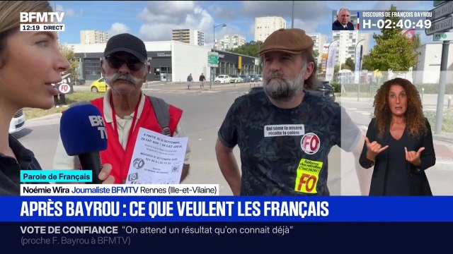 Mouvement du 10 septembre: Ce qui nous importe, c'est d'abattre la politique d'austérité de François Bayrou , explique Fabrice Lerestif (Force Ouvrière en Ille-et-Vilaine)