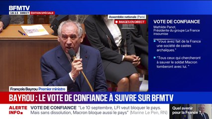 François Bayrou sur les propos des députés: "Je ne répondrai pas aux propos insultants et aux polémiques"