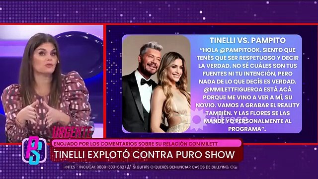 El enojo de Marcelo Tinelli con Pampito