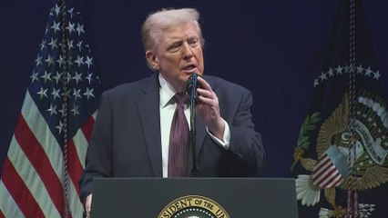 Trump Ends Religious Liberty Address With ‘Amazing Grace’ Backdrop