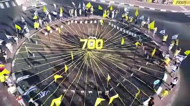 Familiares de los rehenes conmemoran en diferentes actos los 700 días de ofensiva en Gaza