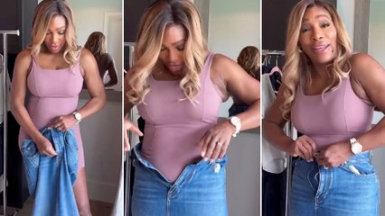 Serena Williams e la sfida post-parto: indossare la gonna di jeans di Valentino