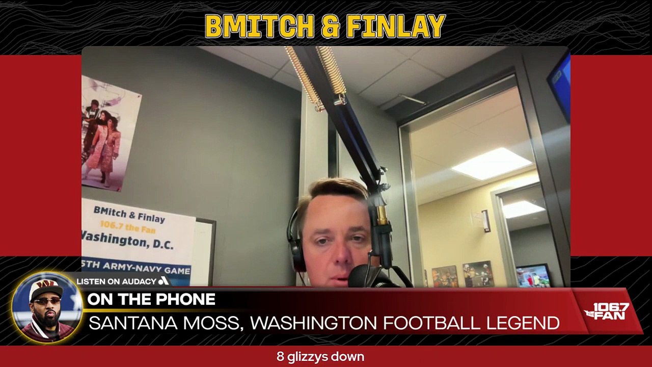 Santana Moss On Commanders RBs I BMitch & Finlay
