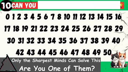 Can you find the missing numbers? 🔢