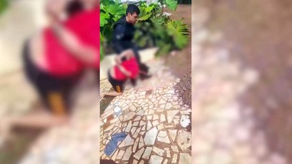 Vídeo mostra momento em suspeito de acariciar partes íntimas de criança é preso em Cascavel