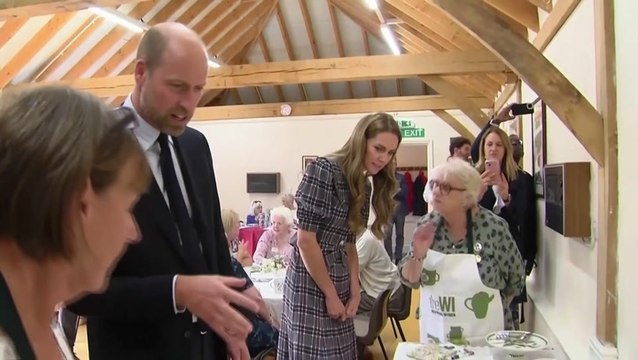 Prince William makes Bake Off gag as he and Kate tuck into cake during Women’s Institute visit