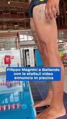 Filippo Magnini a Ballando con le stelle, il video annuncio in piscina