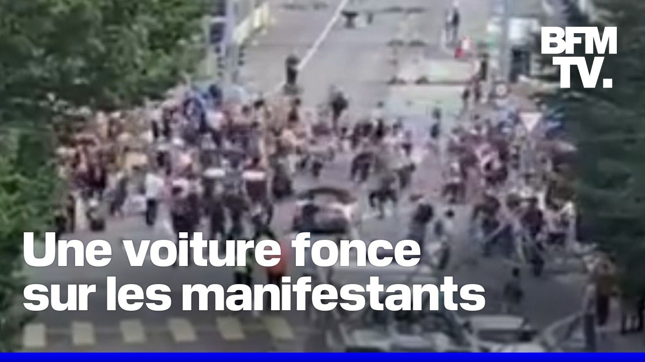 Une voiture fonce sur une manifestation propalestinienne ce samedi 6 septembre à Lausanne