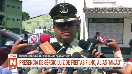 Presencia de Sérgio Luiz de Freitas Filho, declaraciones del director de la Felcc de Santa Cruz