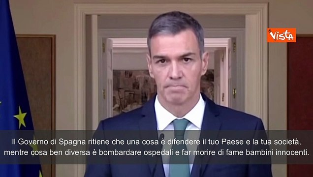 Guerra Gaza, Sànchez: Un conto è difendersi, un altro è bombardare ospedale
