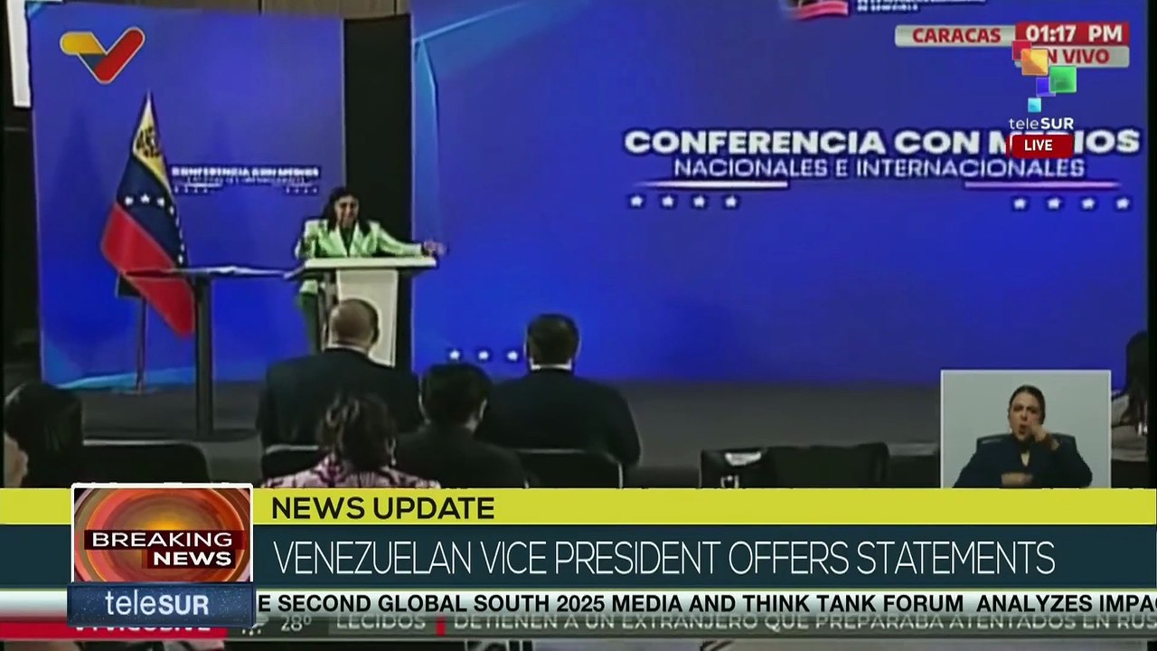 Delcy Rodríguez: they're attempting to violate the sovereignty of our country