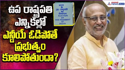 ఉప రాష్ట్రపతి ఎన్నికల్లో ఎన్డీయే ఓడిపోతే ప్రభుత్వం కూలిపోతుందా? Vice President | Asianet News Telugu