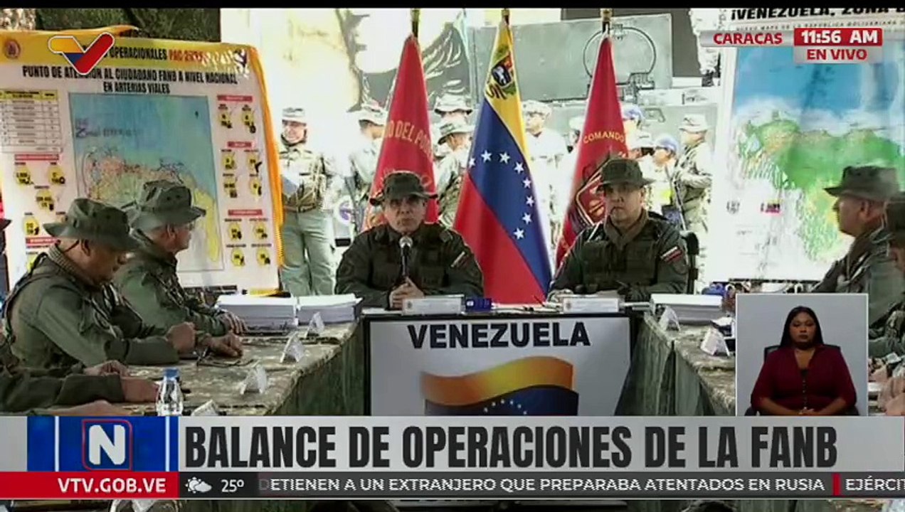 G/J Padrino López ofreció un nuevo balance de operaciones de la Fuerza Armada Nacional Bolivariana