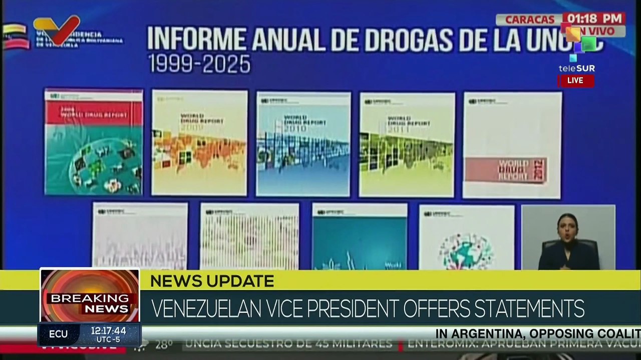 Delcy Rodríguez: Venezuela is carrying out a strong fight against drug trafficking