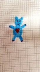 Orsacchiotto blu disegno