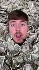 Mrbeast swimming in dollar pool #mrbeast