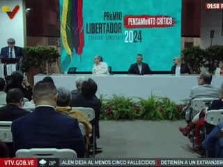 Filósofo Guadarrama brindó sus agradecimientos por el Premio Libertador al Pensamiento Crítico