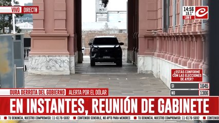 Tras la derrota del gobierno, se reúne el gabinete
