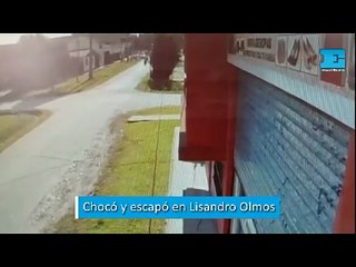 Chocó y escapó en Lisandro Olmos