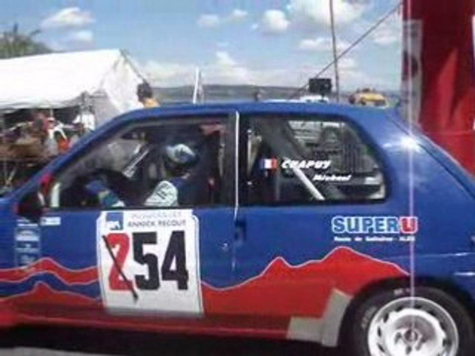 Ligne de départ course de côte à Istres