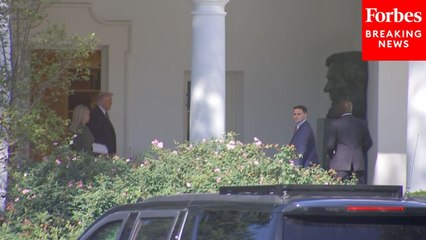 President Trump Returns To The White House After Delivering Remarks At The Museum Of The Bible
