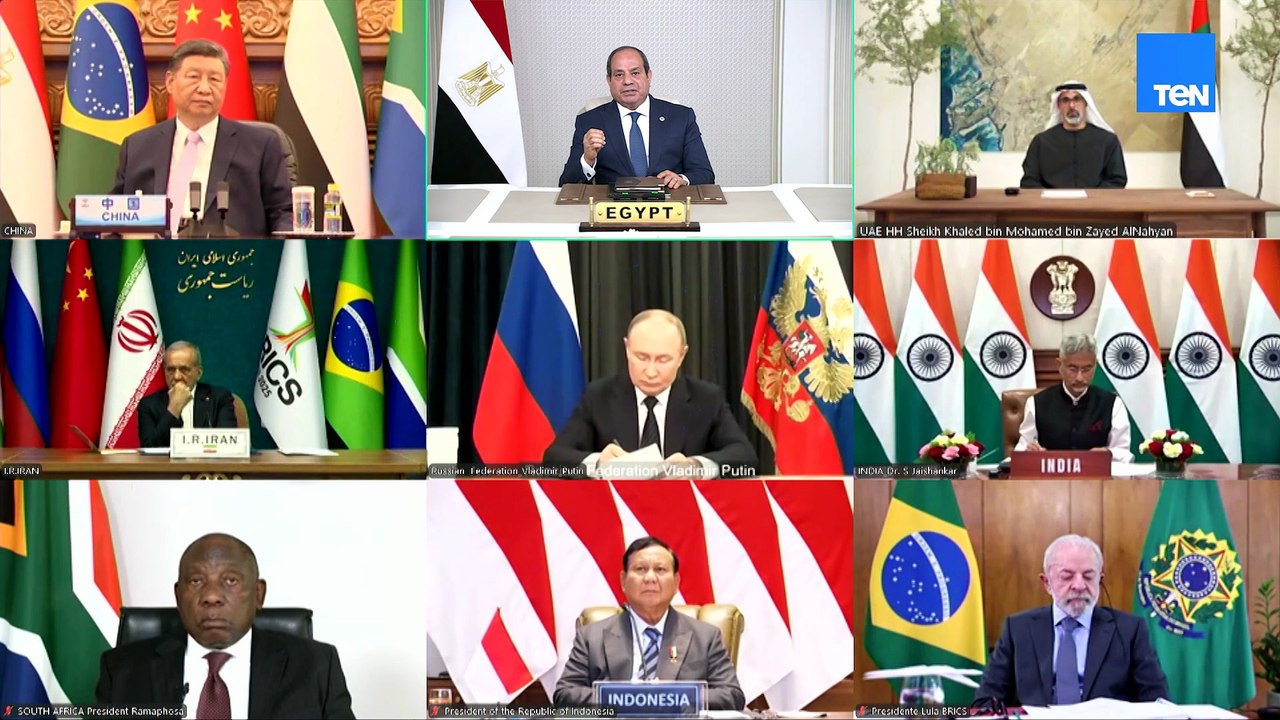 كلمة الرئيس السيسى في القمة الاستثنائية لرؤساء الدول والحكومات أعضاء بريكس