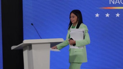Delcy ACUSA a ESTADOS UNIDOS de PROPAGANDA contra "EL BOBIERNO LEGÍTIMO DE VENEZUELA"