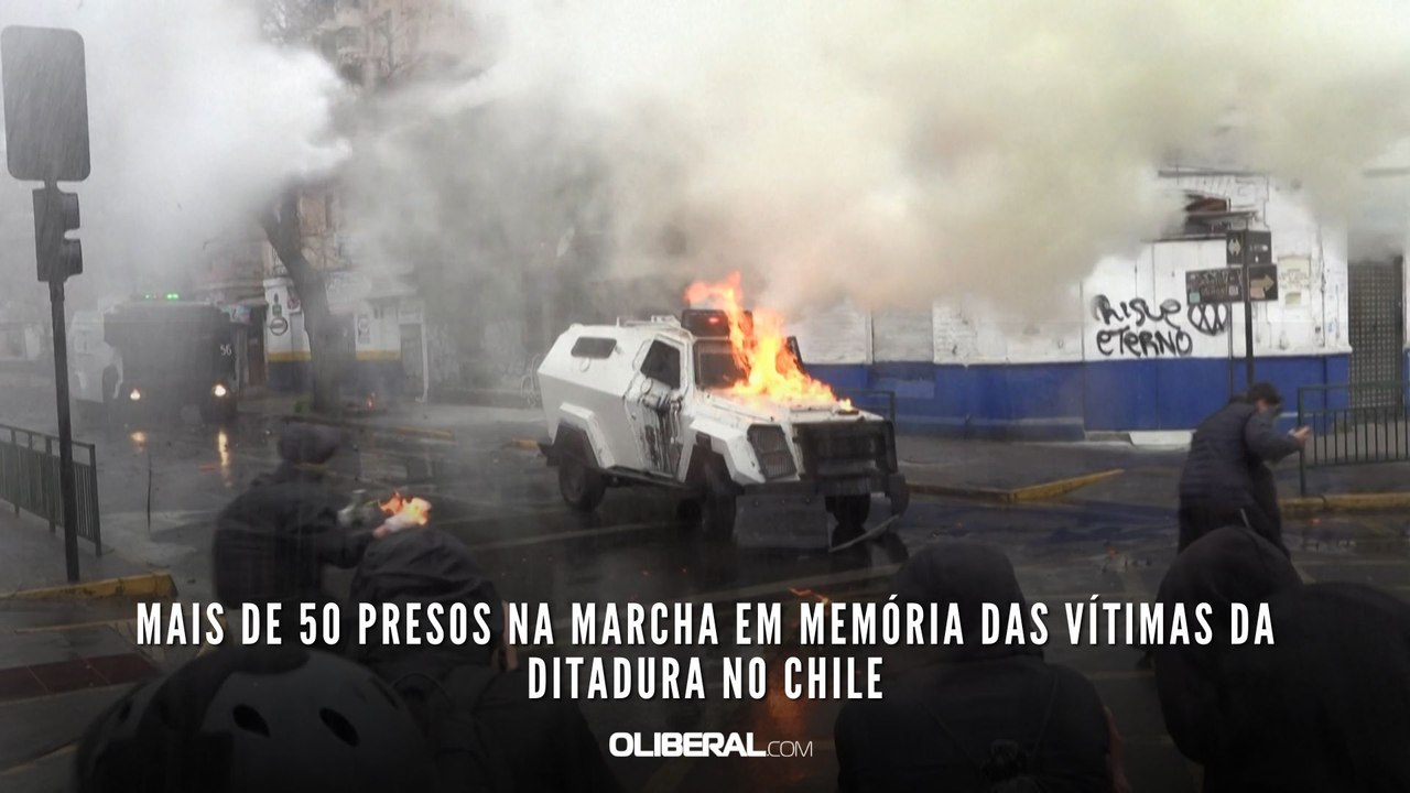 Mais de 50 presos na marcha em memória das vítimas da ditadura no Chile