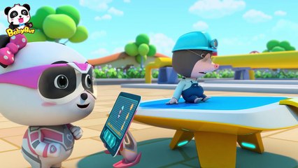 Water Pipe_s Broken_ Water Gushing out _ Super Panda Rescue Team 3 _ BabyBus Cartoon for Kids(720P_HD)