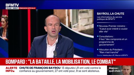 QUESTION BFMTV À MANUEL BOMPARD - Si Emmanuel Macron démissionne, quel candidat LFI?