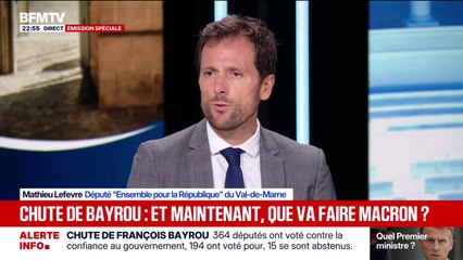 Futur gouvernement: "L'équation politique a changé ce soir [...] il faut s'adresser au Parti socialiste", observe Mathieu Lefevre, député "Ensemble pour la République"