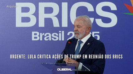 URGENTE Lula critica ações de Trump em reunião dos BRICS