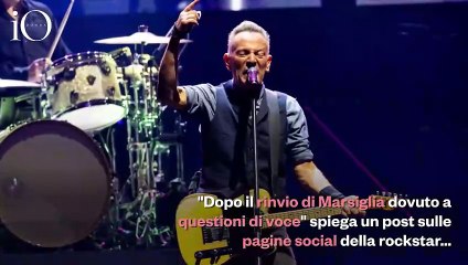 Bruce Springsteen ha problemi alla voce: rinviati i due concerti a San Siro