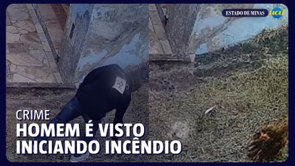 Homem é flagrado incendiando terreno em Itabira