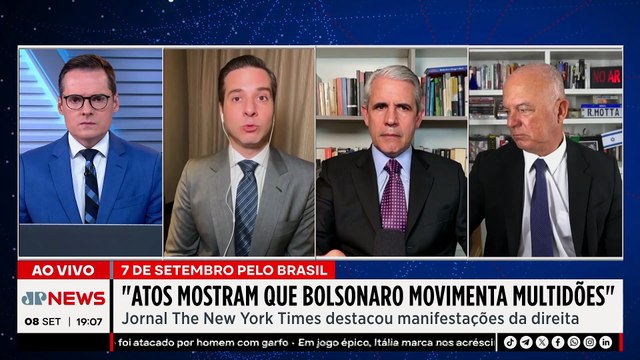 Atos pró-Bolsonaro no 7 de Setembro repercutem nos principais jornais internacionais