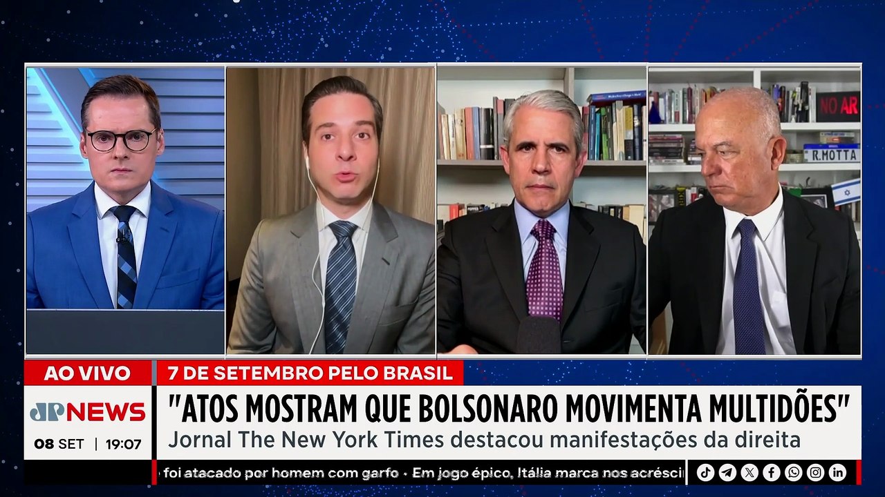 Atos pró-Bolsonaro no 7 de Setembro repercutem nos principais jornais internacionais