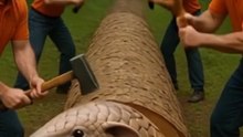Rescue Pangolin From Giant Log | AS Nagra