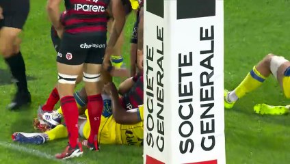 TOP 14 - Essai de Paul GRAOU (ST) - ASM Clermont - Stade Toulousain
