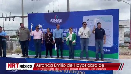Arranca Emilio de Hoyos obra de ampliación de red de agua potable