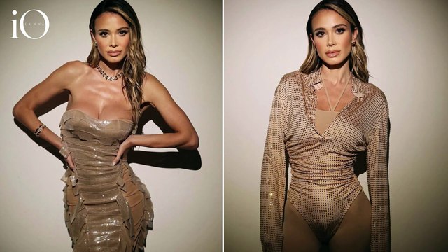 Diletta Leotta, spalle nude e body di strass: i look sensuali a Forte e Chiara