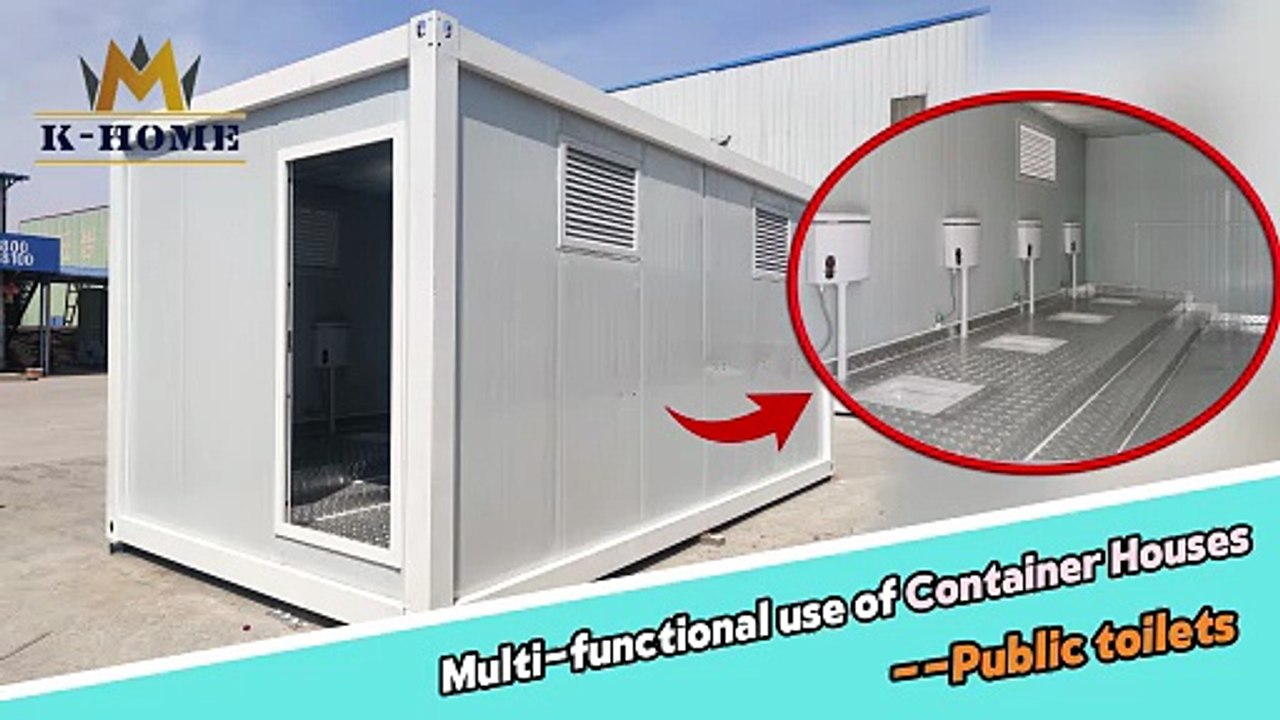 How to transform a container house into a public toilet？#containerhouse #containertoilet