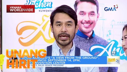 Atom Araullo Visits UH Kitchen & Shares New Book 📚